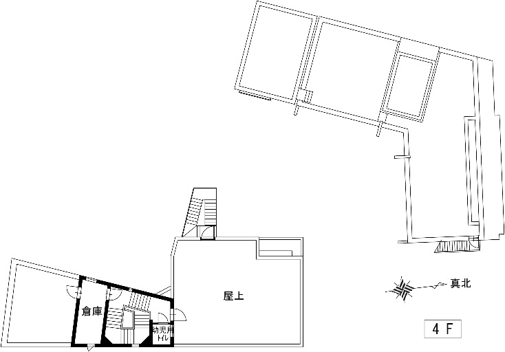 保育園建物の4F平面図